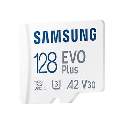 Samsung Evo Plus Micro SDXC-geheugenkaart MB-MC128KA/EU 128 GB Klasse 10 Wit Samsung Evo Plus Micro SDXC-geheugenkaart MB-MC128KA/EU 128 GB Klasse 10 Wit