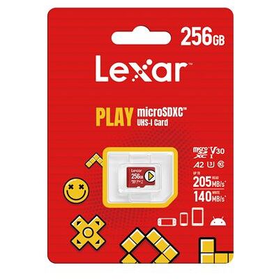Lexar Geheugenkaart microSDXC™ UHS-I Cards Play 256 GB Rood Lexar Geheugenkaart microSDXC™ UHS-I Cards Play 256 GB Rood