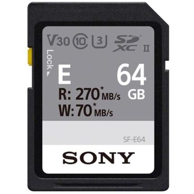 Sony SDXC geheugenkaart UHS-II 64 GB Sony SDXC geheugenkaart UHS-II 64 GB