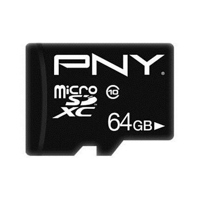 Pny SanDisk Performance Plus Micro SD-geheugenkaart 64 GB Klasse 10 met SD-adapter Pny SanDisk Performance Plus Micro SD-geheugenkaart 64 GB Klasse 10 met SD-adapter