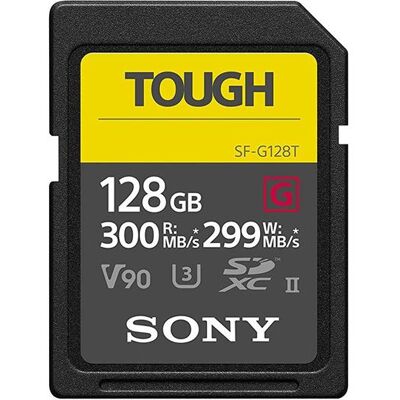 Sony SDXC UHS-II-flashgeheugenkaart Tough SF-G128T V90 128 GB klasse 10 Sony SDXC UHS-II-flashgeheugenkaart Tough SF-G128T V90 128 GB klasse 10
