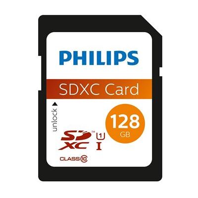 Philips SDXC-geheugenkaart 128 GB UHS-I U1 Zwart Philips SDXC-geheugenkaart 128 GB UHS-I U1 Zwart