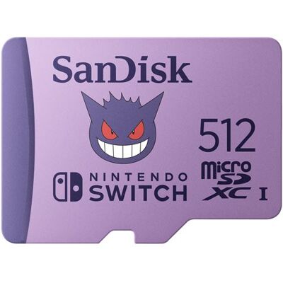 SanDisk micro SD-geheugenkaart Pokémon 512 GB Paars voor Nintendo Switch SanDisk micro SD-geheugenkaart Pokémon 512 GB Paars voor Nintendo Switch