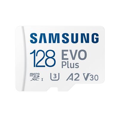 Samsung Micro SD-geheugenkaart Evo Plus 128 GB Wit Samsung Micro SD-geheugenkaart Evo Plus 128 GB Wit
