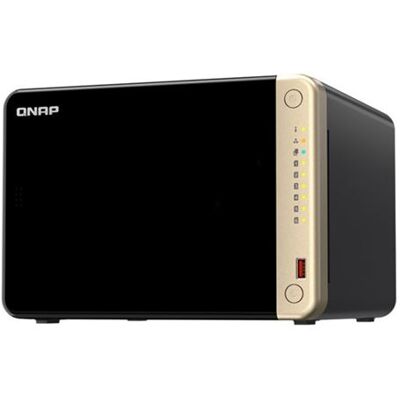 QNAP TS-664 - NAS-server - 6 bays - SATA 6Gb/s - RAID 0, 1, 5, 6, 10, 50, JBOD - RAM 8 GB - 2.5 Gigabit Ethernet - iSCSI ondersteuning QNAP TS-664 - NAS-server - 6 bays - SATA 6Gb/s - RAID 0, 1, 5, 6, 10, 50, JBOD - RAM 8 GB - 2.5 Gigabit Ethernet - iSCSI ondersteuning