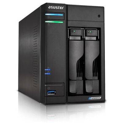ASUSTOR Lockerstor 2 Gen2 - NAS-server - 2 bays - RAID JBOD, 0, 1, 10, 5, 6 - RAM 4 GB - 2.5 Gigabit Ethernet - iSCSI ondersteuning ASUSTOR Lockerstor 2 Gen2 - NAS-server - 2 bays - RAID JBOD, 0, 1, 10, 5, 6 - RAM 4 GB - 2.5 Gigabit Ethernet - iSCSI ondersteuning