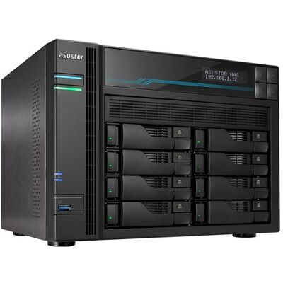 ASUSTOR Lockerstor 8 AS6508T - NAS-server - 8 bays - SATA 6Gb/s - RAID 0, 1, 5, 6, 10, JBOD - RAM 8 GB - 2.5 Gigabit Ethernet / 10 Gigabit Ethernet - iSCSI ondersteuning ASUSTOR Lockerstor 8 AS6508T - NAS-server - 8 bays - SATA 6Gb/s - RAID 0, 1, 5, 6, 10, JBOD - RAM 8 GB - 2.5 Gigabit Ethernet / 10 Gigabit Ethernet - iSCSI ondersteuning