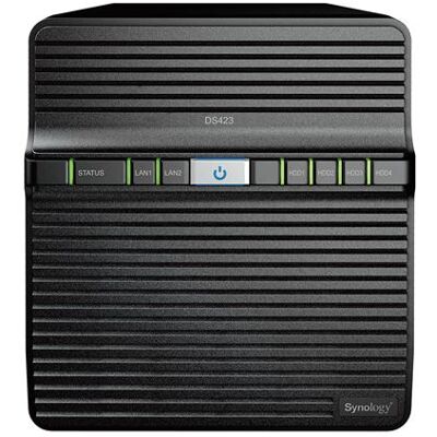 Synology Disk Station DS423 - NAS-server - 4 bays - SATA 6Gb/s - RAID JBOD, 0, 1, 5, 6, 10 - RAM 2 GB - Gigabit Ethernet - iSCSI ondersteuning Synology Disk Station DS423 - NAS-server - 4 bays - SATA 6Gb/s - RAID JBOD, 0, 1, 5, 6, 10 - RAM 2 GB - Gigabit Ethernet - iSCSI ondersteuning