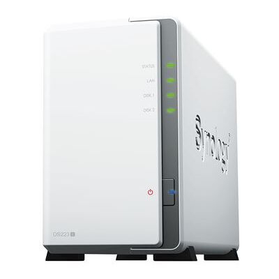 Synology Disk Station DS223J - NAS-server - SATA 6Gb/s - RAID 0, 1, JBOD - RAM 1 GB - Gigabit Ethernet - iSCSI ondersteuning Synology Disk Station DS223J - NAS-server - SATA 6Gb/s - RAID 0, 1, JBOD - RAM 1 GB - Gigabit Ethernet - iSCSI ondersteuning