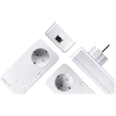 devolo Magic 2 LAN triple - Starter Kit - bridge 1GbE, HomeGrid - aansluitbaar aan muur devolo Magic 2 LAN triple - Starter Kit - bridge 1GbE, HomeGrid - aansluitbaar aan muur