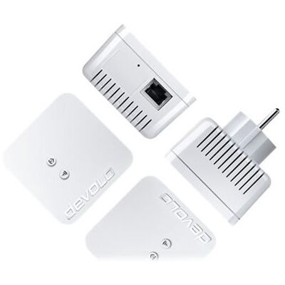 devolo dLAN 550 WiFi - Starter Kit - stroomnet-adapter HomePlug AV (HPAV), IEEE 1901 2,4 GHz - aansluitbaar aan muur devolo dLAN 550 WiFi - Starter Kit - stroomnet-adapter HomePlug AV (HPAV), IEEE 1901 2,4 GHz - aansluitbaar aan muur