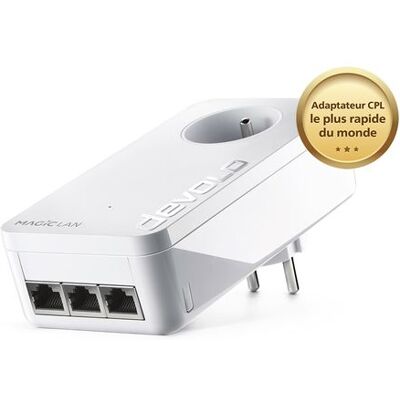 devolo Magic 2 LAN triple - Bridge 1GbE, HomeGrid - aansluitbaar aan muur devolo Magic 2 LAN triple - Bridge 1GbE, HomeGrid - aansluitbaar aan muur