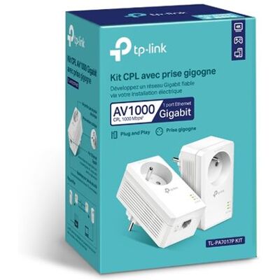 TP-Link Starter Kit TL-PA7017P KIT - Wandmontage (verpakking van 2) TP-Link Starter Kit TL-PA7017P KIT - Wandmontage (verpakking van 2)