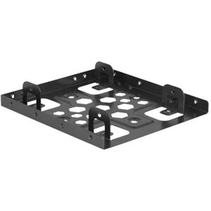 Delock - Storage bay adapter - 3.5" to 2 x 2.5" - zwart Delock - Storage bay adapter - 3.5" to 2 x 2.5" - zwart