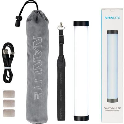 Nanlite LED-lichtbuis Pavotube 6C II Wit en Zwart Nanlite LED-lichtbuis Pavotube 6C II Wit en Zwart