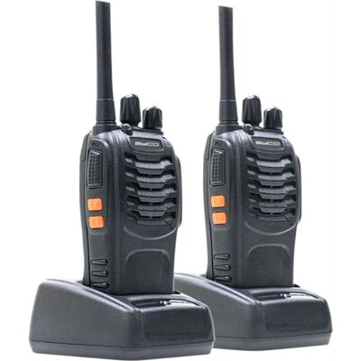Au Sycomore Syco Walkie-Talkie WT-220 Pro Security Portable PMR446 Radio Zwart Au Sycomore Syco Walkie-Talkie WT-220 Pro Security Portable PMR446 Radio Zwart