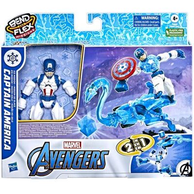 Avengers Marvel Buig en Flex Missies Captain America Beeldje Avengers Marvel Buig en Flex Missies Captain America Beeldje