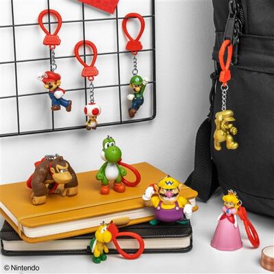 Sleutelhanger Nintendo Super Mario Backpack Buddies Willekeurig model Sleutelhanger Nintendo Super Mario Backpack Buddies Willekeurig model
