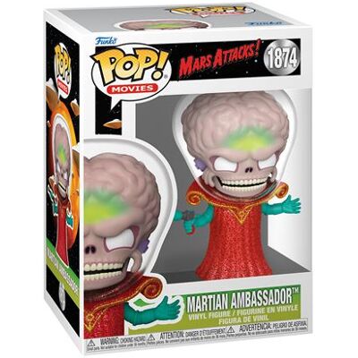 Beeldje Funko Pop Films Mars Attacks Martian Ambassador™ Beeldje Funko Pop Films Mars Attacks Martian Ambassador™