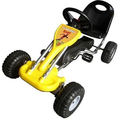 vidaXL Skelter met pedalen geel vidaXL Skelter met pedalen geel