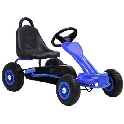 vidaXL Skelter met pedalen en pneumatische banden blauw vidaXL Skelter met pedalen en pneumatische banden blauw