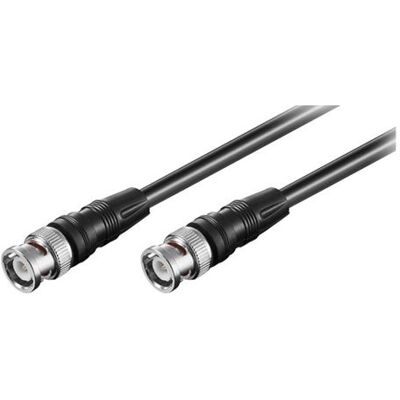 goobay - Video/audio-kabel - BNC stekker naar BNC stekker - 50 cm - dubbel afgeschermd - zwart goobay - Video/audio-kabel - BNC stekker naar BNC stekker - 50 cm - dubbel afgeschermd - zwart