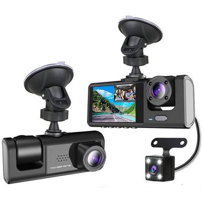 Autorecorder SZSMART C309 WiFi 1080P 2-inch met achtercamera, camera aan de voorkant en cabine camera Autorecorder SZSMART C309 WiFi 1080P 2-inch met achtercamera, camera aan de voorkant en cabine camera