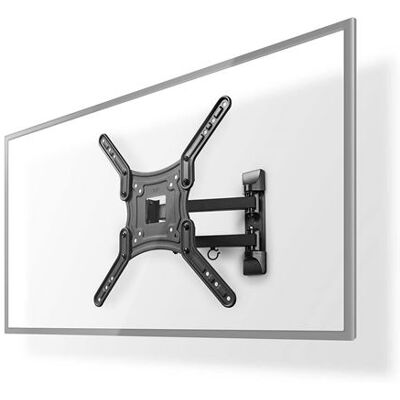 Nedis TVWM1530BK - Haakje - full-motion - voor TV - staal - zwart - schermgrootte: 23"-55" - te bevestigen aan de muur Nedis TVWM1530BK - Haakje - full-motion - voor TV - staal - zwart - schermgrootte: 23"-55" - te bevestigen aan de muur