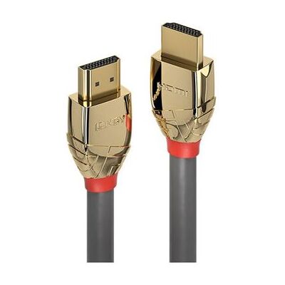Lindy Gold Line High Speed HDMI with Ethernet - HDMI-kabel met ethernet - HDMI male naar HDMI male - 5 m - drievoudig afgeschermd - grijs - 4K ondersteuning Lindy Gold Line High Speed HDMI with Ethernet - HDMI-kabel met ethernet - HDMI male naar HDMI male - 5 m - drievoudig afgeschermd - grijs - 4K ondersteuning