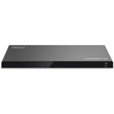 DIGITUS - Video/audiosplitser - 4K, 1x8 - 8 x HDMI - desktop DIGITUS - Video/audiosplitser - 4K, 1x8 - 8 x HDMI - desktop