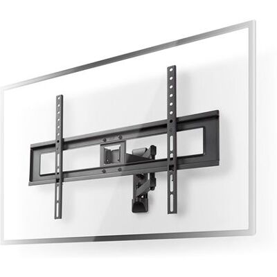 Nedis TVWM1550BK - Haakje - full-motion - voor TV - staal - zwart - schermgrootte: 37"-70" - te bevestigen aan de muur Nedis TVWM1550BK - Haakje - full-motion - voor TV - staal - zwart - schermgrootte: 37"-70" - te bevestigen aan de muur