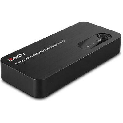 Lindy - Video/audio-schakelaar - 8K60, bidirectional - 2 x HDMI - desktop Lindy - Video/audio-schakelaar - 8K60, bidirectional - 2 x HDMI - desktop