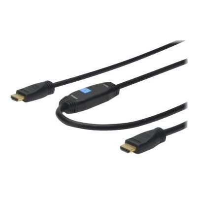Assmann electronic ASSMANN HDMI High Speed with Ethernet - HDMI-kabel met ethernet - HDMI male naar HDMI male - 15 m - dubbel afgeschermd - zwart Assmann electronic ASSMANN HDMI High Speed with Ethernet - HDMI-kabel met ethernet - HDMI male naar HDMI male - 15 m - dubbel afgeschermd - zwart