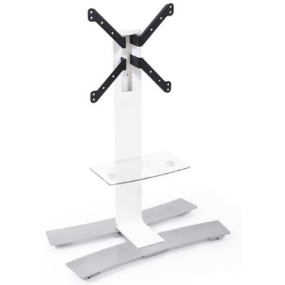 ERARD WILL 1050L - Stand - voor LCD-scherm - staal, gehard glas - titanium, wit epoxy - schermgrootte: 30"-55" - bevestigingsinterface: 400 x 200 mm ERARD WILL 1050L - Stand - voor LCD-scherm - staal, gehard glas - titanium, wit epoxy - schermgrootte: 30"-55" - bevestigingsinterface: 400 x 200 mm