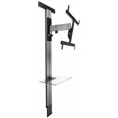 Erard Kantelbare en draaibare kolom + statief met offset voor schermen van 40" tot 85" Exostand600 Zwart Erard Kantelbare en draaibare kolom + statief met offset voor schermen van 40" tot 85" Exostand600 Zwart