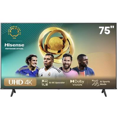 Hisense LED TV 75A6N 75" 4K UHD 2024 Hisense LED TV 75A6N 75" 4K UHD 2024