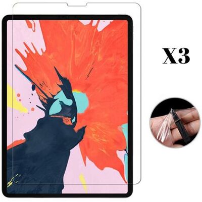 Set van 3 beschermfolies voor Apple iPad PRO 2018 - 11 inch - Ultrabestendig antikras Ultradunne plastic schermbeschermer Phonillico® Set van 3 beschermfolies voor Apple iPad PRO 2018 - 11 inch - Ultrabestendig antikras Ultradunne plastic schermbeschermer Phonillico®