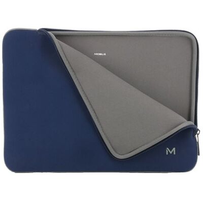 Mobilis Skin - Beschermhoes notebook - 12.5" - 14.2" - marineblauw en grijs Mobilis Skin - Beschermhoes notebook - 12.5" - 14.2" - marineblauw en grijs