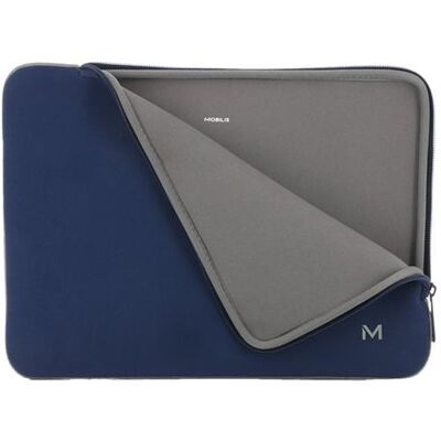 Mobilis Skin - Beschermhoes notebook - 14" - 16" - marineblauw en grijs Mobilis Skin - Beschermhoes notebook - 14" - 16" - marineblauw en grijs