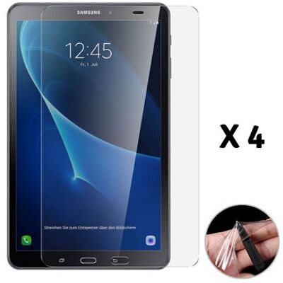 Set van 4 beschermfolies voor Samsung Galaxy TAB A6 10.1 2016 - Ultrabestendig anti-kras Ultradunne plastic schermbeschermer Phonillico® Set van 4 beschermfolies voor Samsung Galaxy TAB A6 10.1 2016 - Ultrabestendig anti-kras Ultradunne plastic schermbeschermer Phonillico®