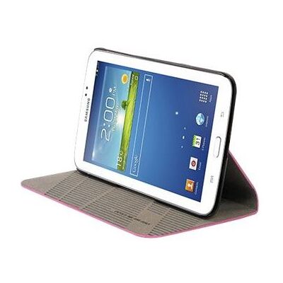 Tucano Macro - Beschermhoes voor tablet - ecoleer, geborsteld metaal - Fuchsia - 8" - voor Samsung Galaxy Tab 3 (8 ") Tucano Macro - Beschermhoes voor tablet - ecoleer, geborsteld metaal - Fuchsia - 8" - voor Samsung Galaxy Tab 3 (8 ")