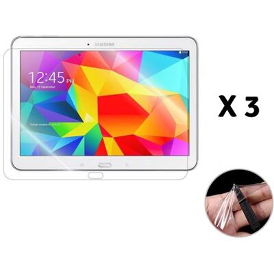 Set van 3 beschermfolies voor Samsung Galaxy TAB 4 10.1 - Ultrabestendig antikras Ultradunne plastic schermbeschermer Phonillico® Set van 3 beschermfolies voor Samsung Galaxy TAB 4 10.1 - Ultrabestendig antikras Ultradunne plastic schermbeschermer Phonillico®