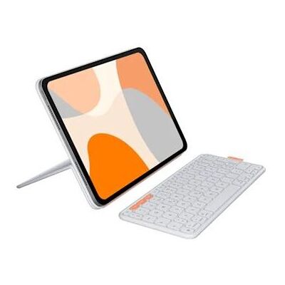 Logitech Flip Folio - Toetsenbord en foliobehuizing - full size - draadloos - Bluetooth 5.1 LE - QWERTZ - Zwitsers - lichtgrijs - voor Apple 10.9-inch iPad Air (5th generation); 11-inch iPad Air (M2, M3); 11-inch iPad Pro (M4) Logitech Flip Folio - Toetsenbord en foliobehuizing - full size - draadloos - Bluetooth 5.1 LE - QWERTZ - Zwitsers - lichtgrijs - voor Apple 10.9-inch iPad Air (5th generation); 11-inch iPad Air (M2, M3); 11-inch iPad Pro (M4)