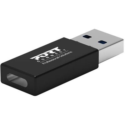 PORT Designs - USB-adapter - USB type A (M) naar 24 pin USB-C (V) - USB 3.1 Gen 1 (pak van 2) PORT Designs - USB-adapter - USB type A (M) naar 24 pin USB-C (V) - USB 3.1 Gen 1 (pak van 2)