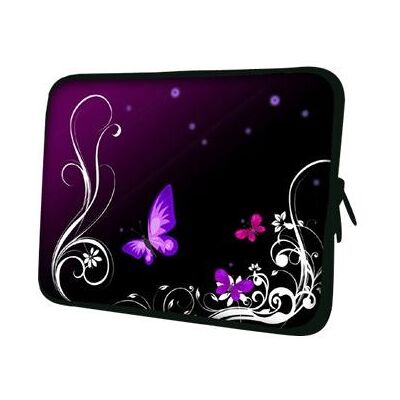 PEDEA Design - Beschermhoes notebook - 17.3" - purple butterfly PEDEA Design - Beschermhoes notebook - 17.3" - purple butterfly