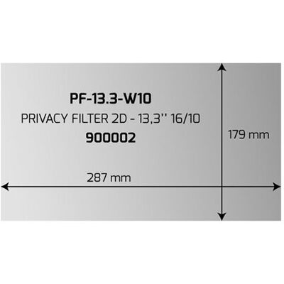 PORT DESIGNS PORT Professional - Privacy-filter voor scherm - 13,3" breed PORT DESIGNS PORT Professional - Privacy-filter voor scherm - 13,3" breed