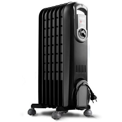 Delonghi Oliebadradiator V550715.BG 1500 W Zwart Delonghi Oliebadradiator V550715.BG 1500 W Zwart