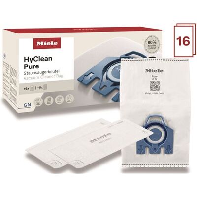 XXL pak Miele Hyclean Pure GN stofzuigerzakken 80% gerecycled materiaal Blauw en wit XXL pak Miele Hyclean Pure GN stofzuigerzakken 80% gerecycled materiaal Blauw en wit