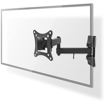 Nedis TVWM1510BK - Haakje - full-motion - voor TV - staal - zwart - schermgrootte: 13"-27" - te bevestigen aan de muur Nedis TVWM1510BK - Haakje - full-motion - voor TV - staal - zwart - schermgrootte: 13"-27" - te bevestigen aan de muur