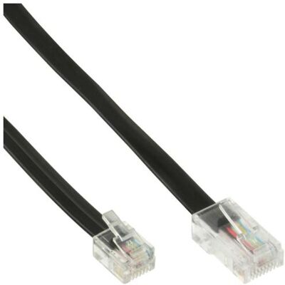 InLine - Telefoonkabel - RJ-45 (4-pins) (M) naar RJ-11 (M) - 3 m InLine - Telefoonkabel - RJ-45 (4-pins) (M) naar RJ-11 (M) - 3 m